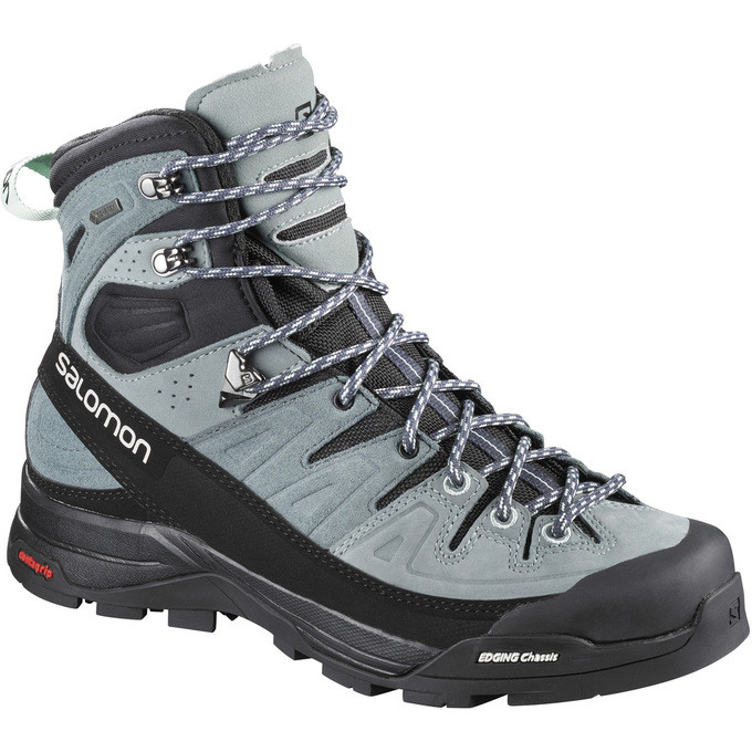 Salomon Israel X ALP HIGH LTR GTX® W - Mens Hiking Boots - Light Blue/Black (PTJM-73562)